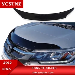 Black Bonnet Guard For Honda C-RV CRV 2012 2013 2014 2015 2016 Hood Deflector Bug Shield Tinted Guard Car Styling