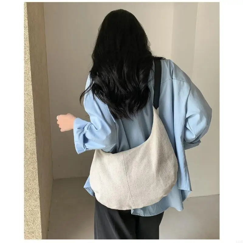 

Y3NE Friendly Crossbody Bag With Adjustable Strap Large Storage Space Korean Styles Shoulder Bag Zipper Closure for Women