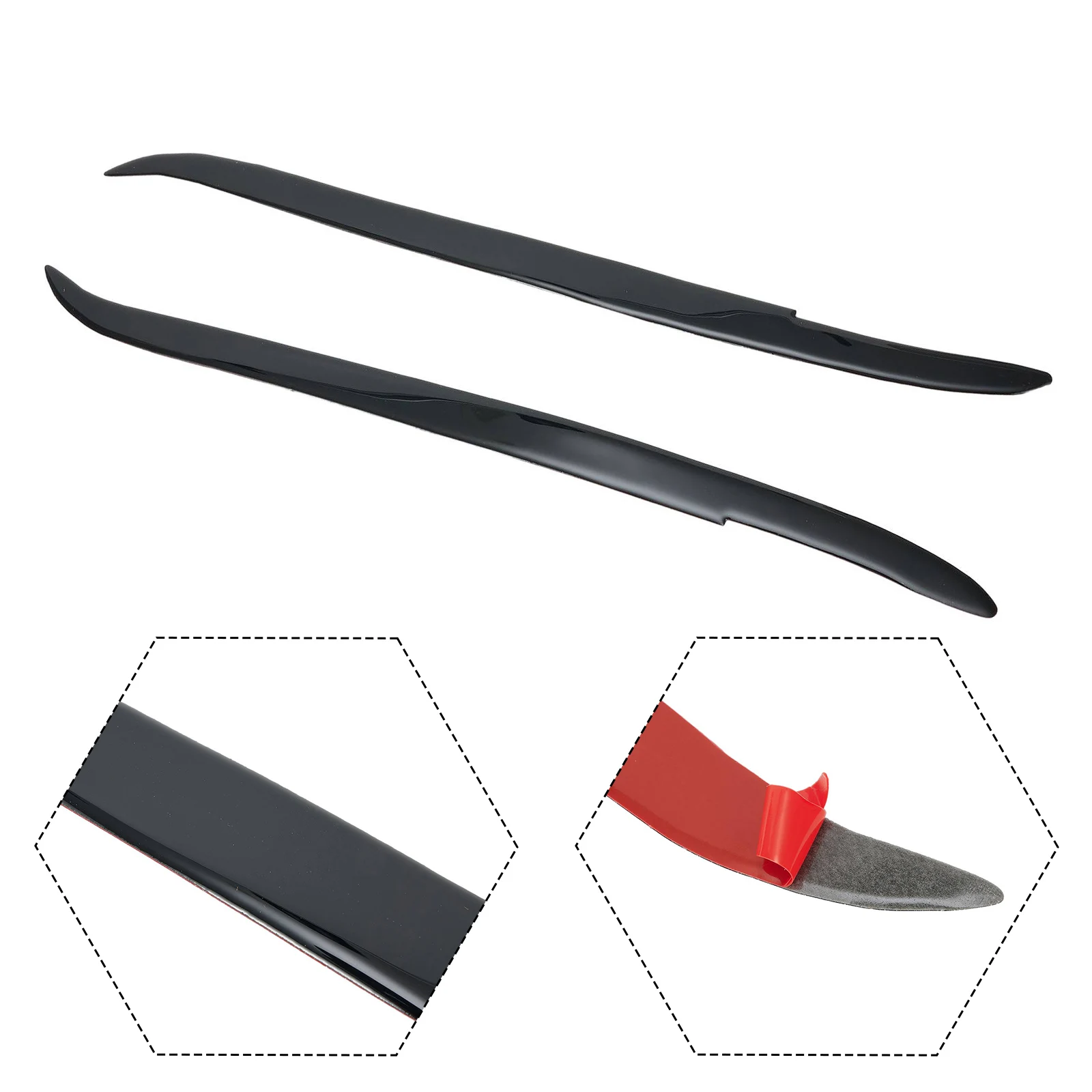 

For BMW 5 Series E39 1995 2003 Exterior Headlight Eyelid Eyebrow Trim Plastic Car Accessory for Vehicle Front End Enhancement