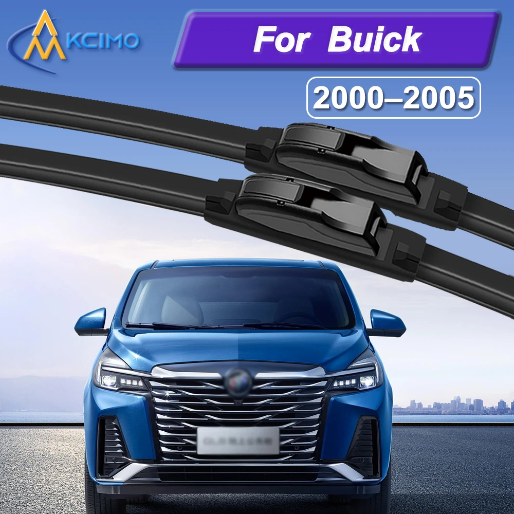 

Silicone Car Wiper Blades for Buick 2000-2005 - All Weather Silent Wiper Blades, Quick Release Clip