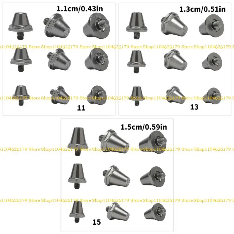 A1A2 12pcs Aluminium Football Cleats Cleats Football Boot Spikes Cleats Soccer Cleats for Training Competition Enduring