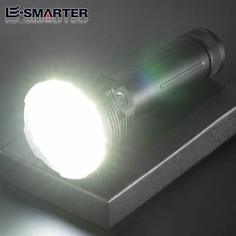 Highlight Flashlight 2000LM High-Power Torch 3-light Mode 18650x6 Rechargeable Battery For Camping Patrol Walk