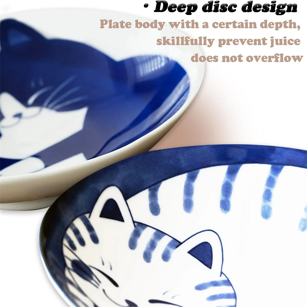 Lucky Cat Ceramic Dessert Plate 5
