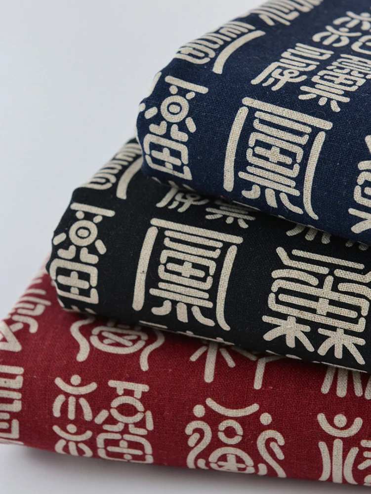 Cotton and Linen Fabric Questions about Ancient China for Sewing Clothing Cushions Tablecloths by Half Meter