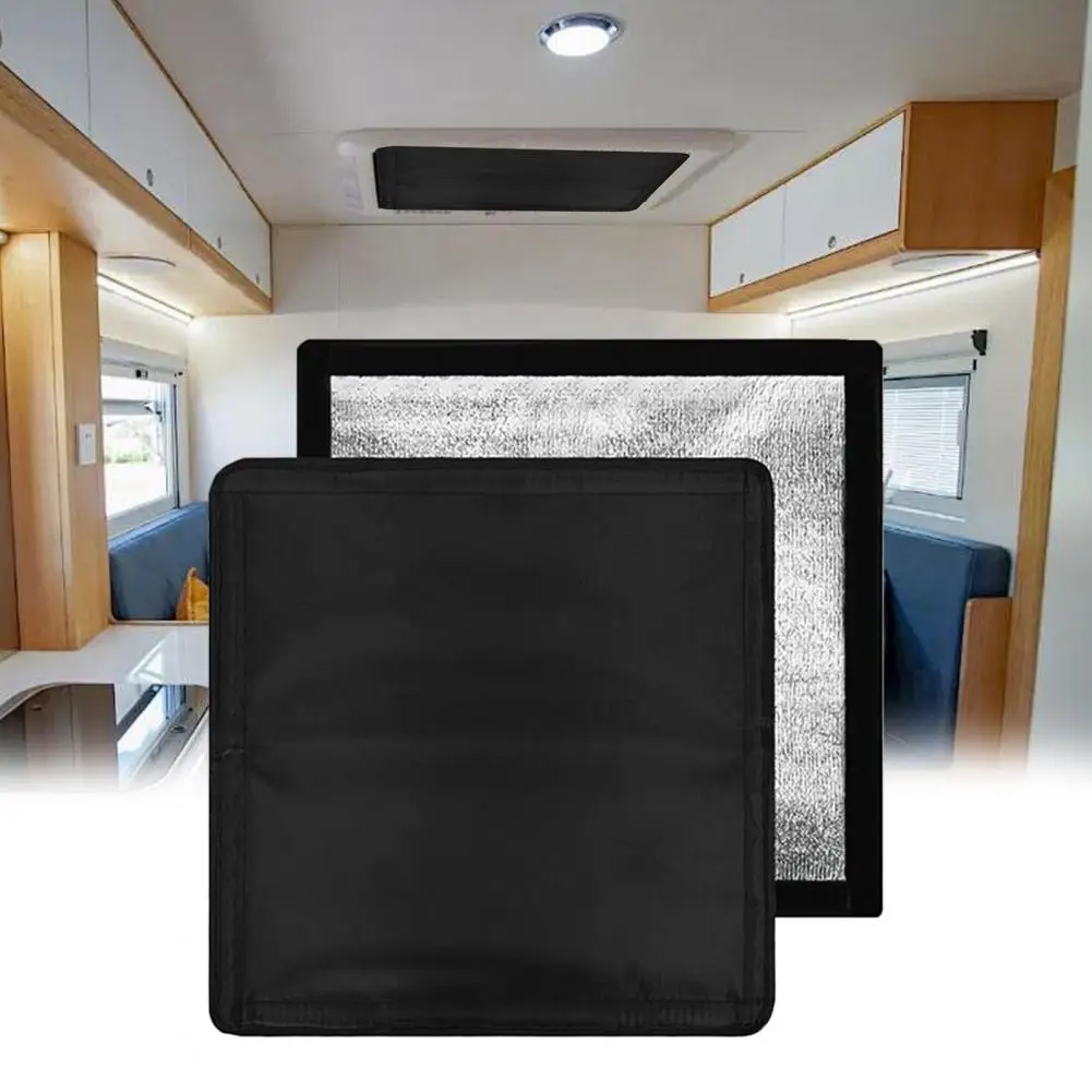 RV Skylight Shade 2Pcs RV Sun Blackout Vent Cover Reflective Heat Insulation Window Shade Motorhome Roof Ventilation Shields