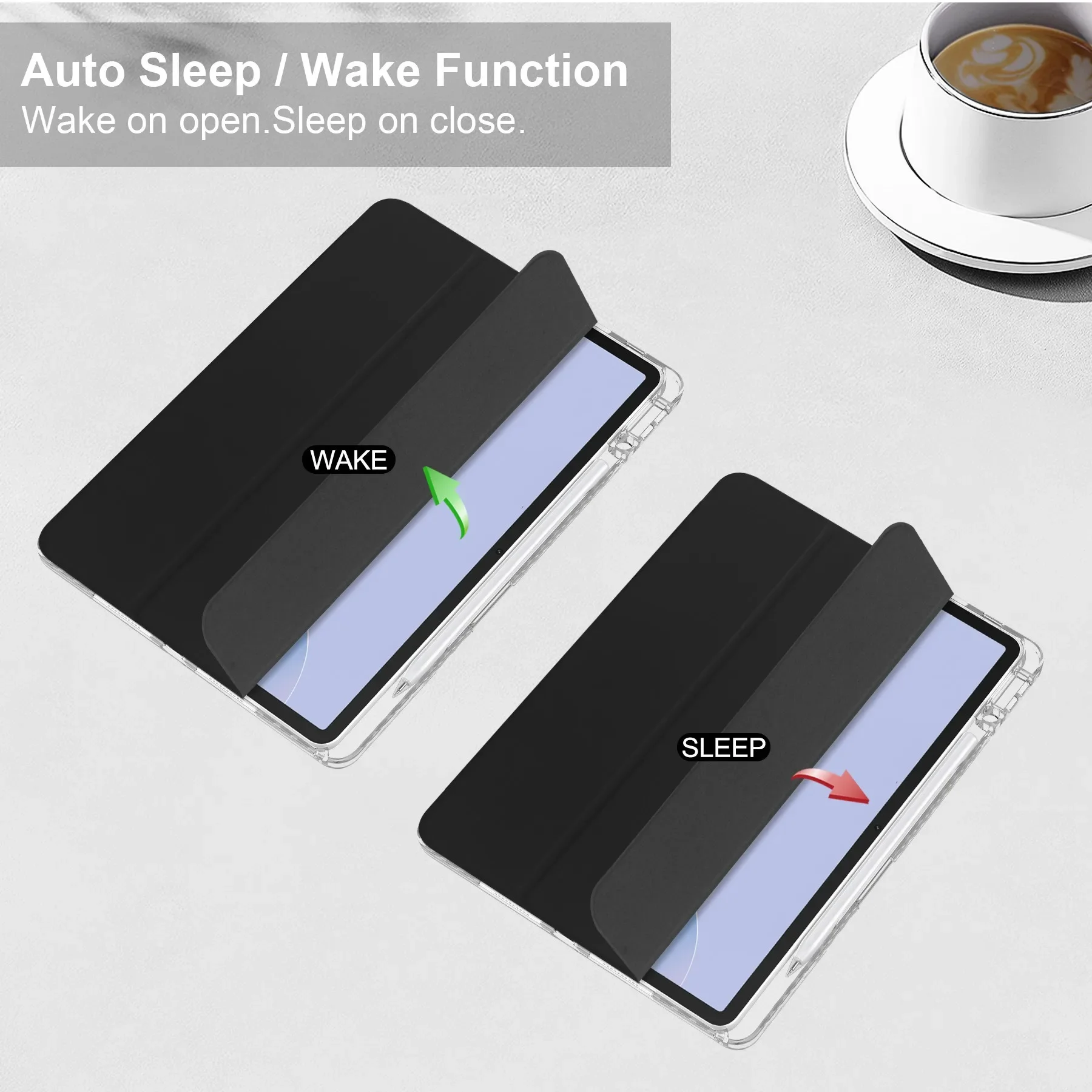 Shockproof Soft TPU Transparent Case for Huawei MatePad Air 12 2026 Air 12 3rd Gen WKI-W00 WKI-W10 with Pencil Holder