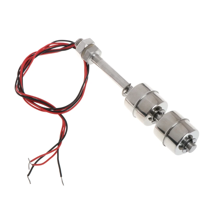 Liquid Level Sensor Float Switch 0~220V 100mm High Temperature Resistant Stainless Steel Water Level Sensor Float Switch