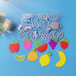 New and beautiful 9 kinds of fruits cutting dies, used for scrapbooks, embossed albums, card making DIY crafts