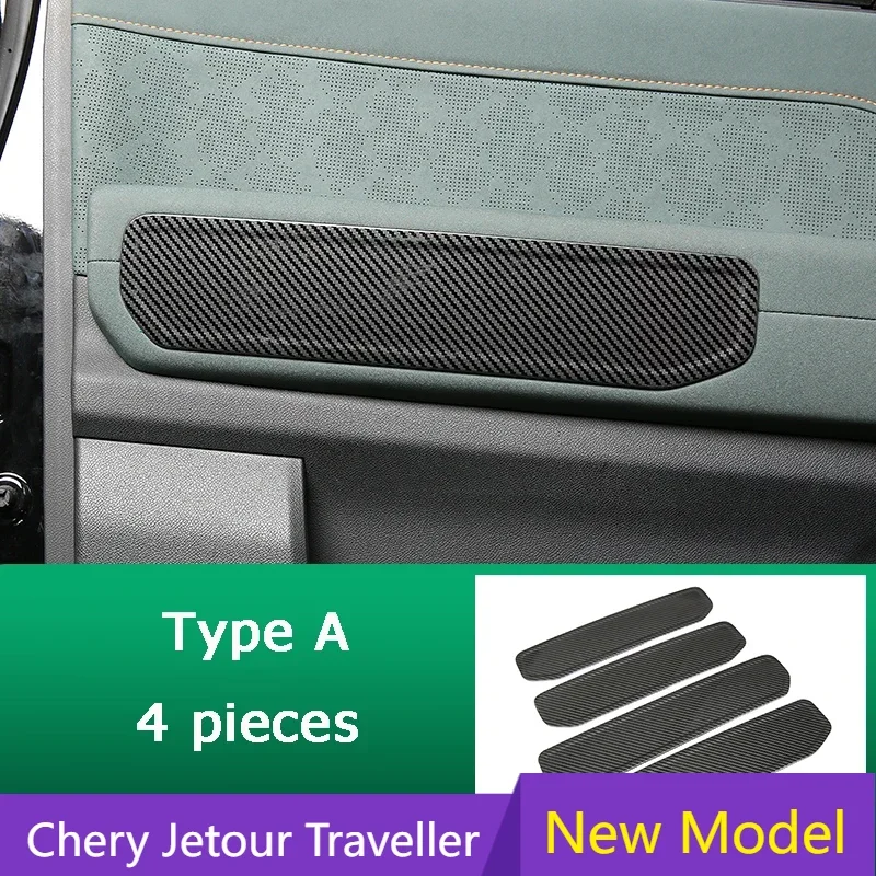 

Car Door Panel Handle Cover Plate Storage Decorative Patch Stainless Steel Modified Pieces Fit For Jetour T2 Traveller 2023 2024