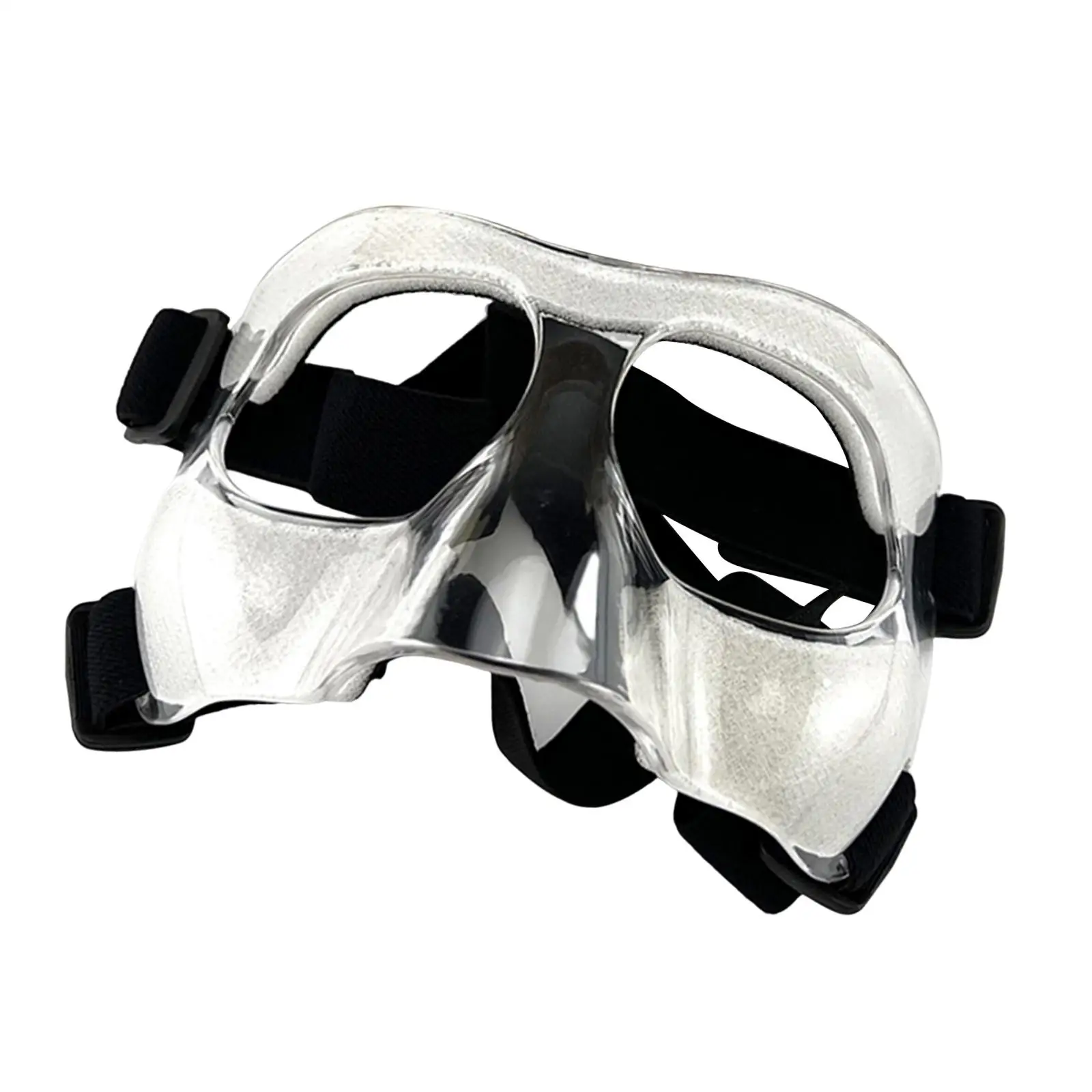 Nose Guard Shield with Padding Adjustable Elastic Strap Nose Protector Shatterproof Adults Basketball Mask