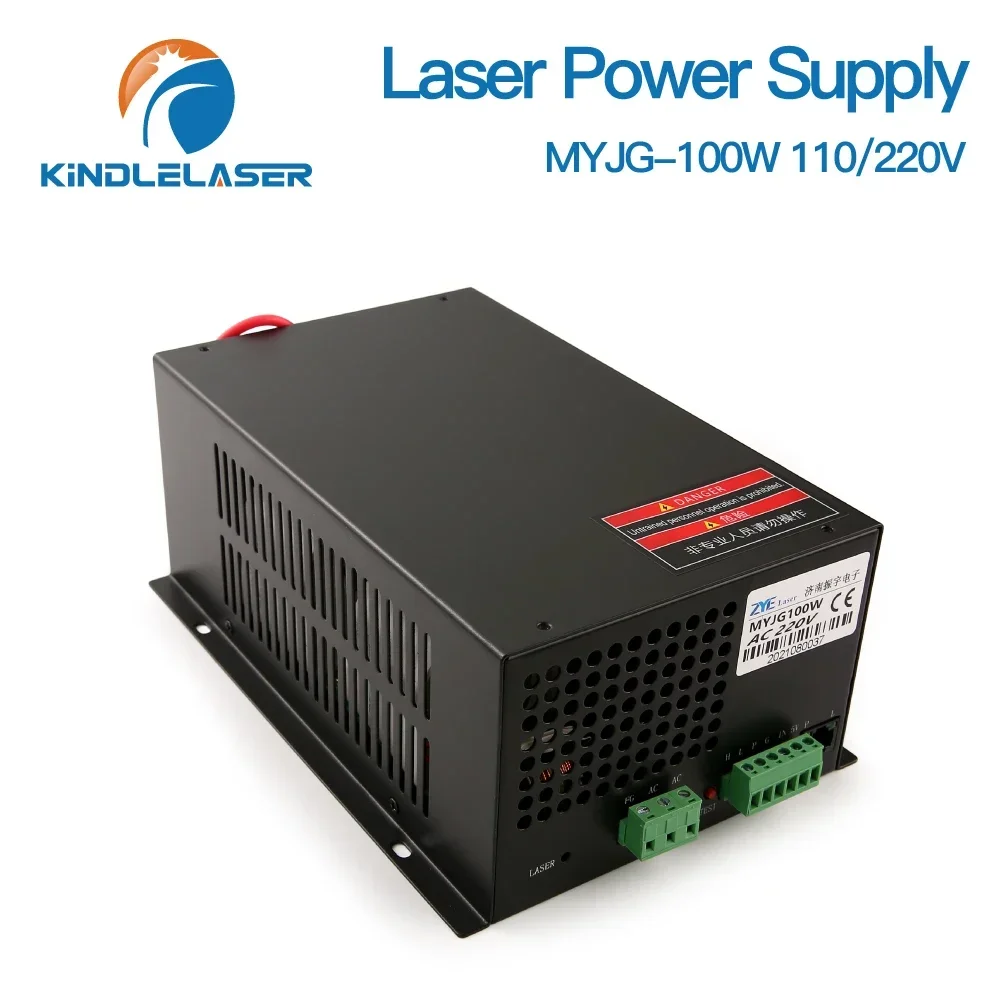 

KINDLELASER 80-100W CO2 Laser Power Supply for Reci EFR Yongli CDWJ CO2 Laser Engraving Cutting Machine MYJG-100W Category