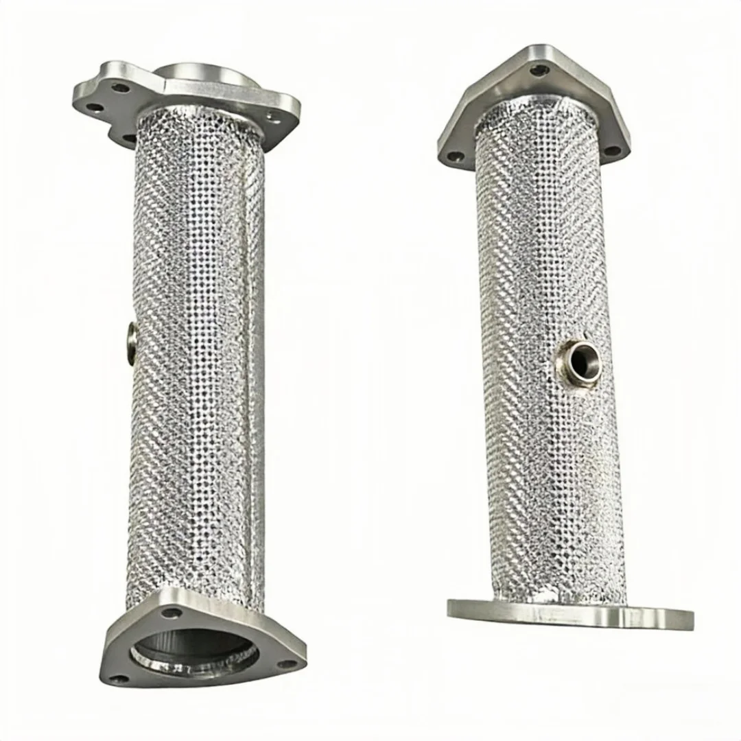 DEX 304 Stainless Steel High Flow Exhaust Downpipe for 2020-2025 Chevrolet Corvette C8 6.2L V8
