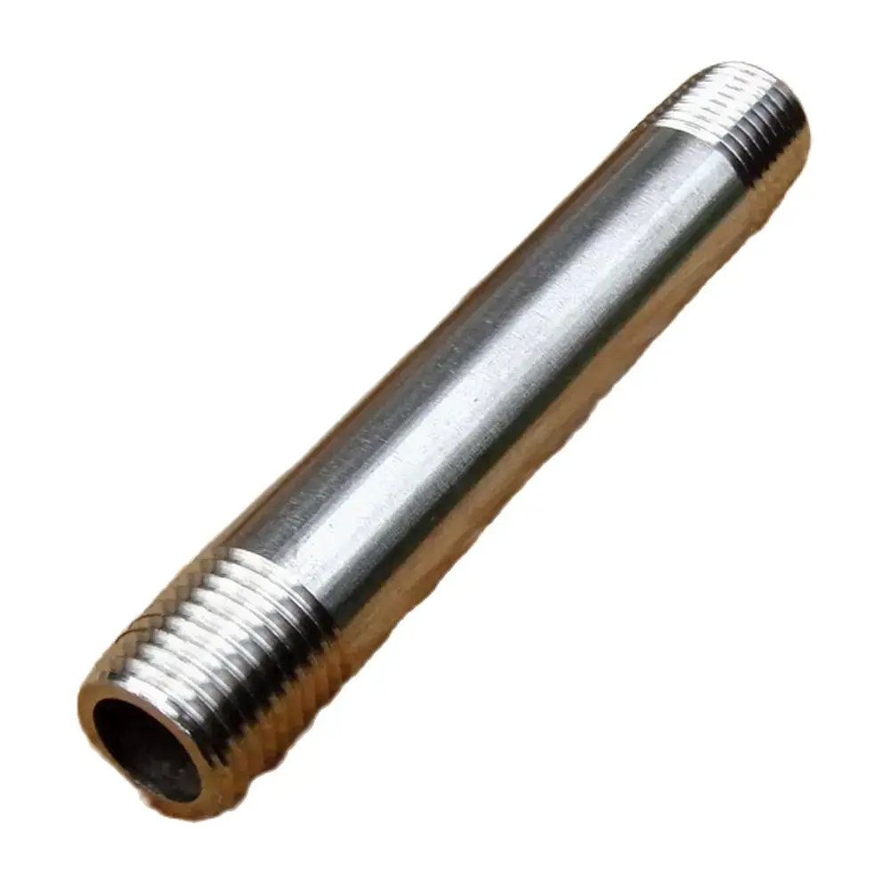 304 stainless steel tube thickened two heads 2 points outside the wire 2 points double outer wire water gun nozzle extension