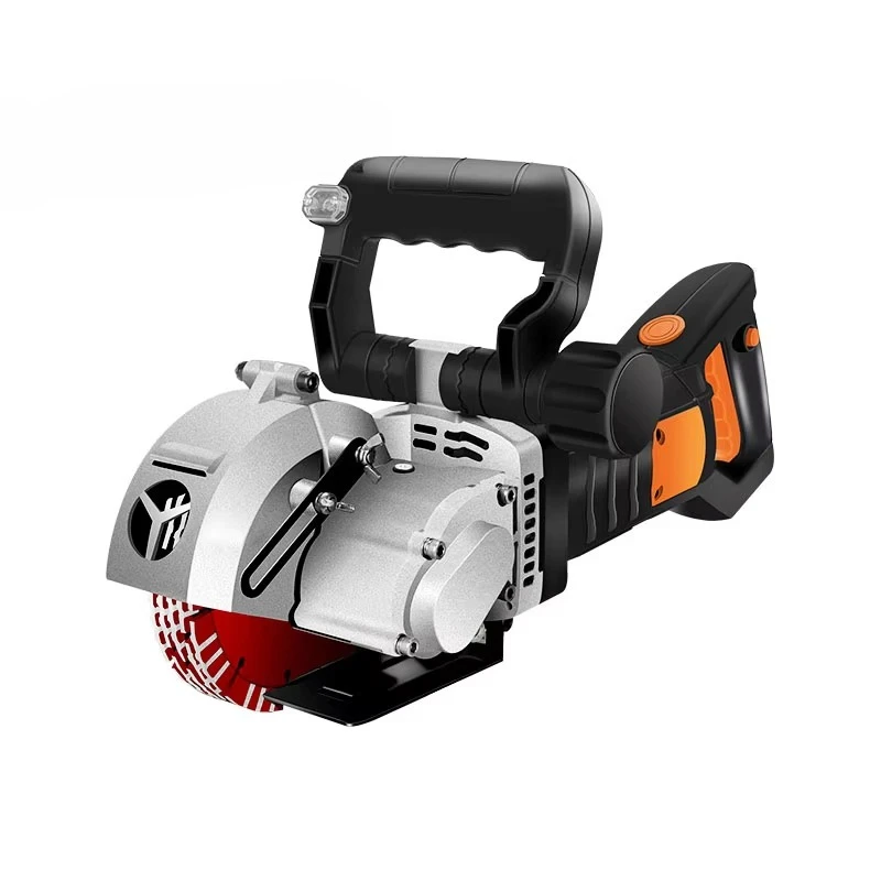 #￥Wall Slotting Machine ElectricWall Chaser Groove Cutting Machine Double Dust Removal/Laser SightingSteel Concrete Circular Saw