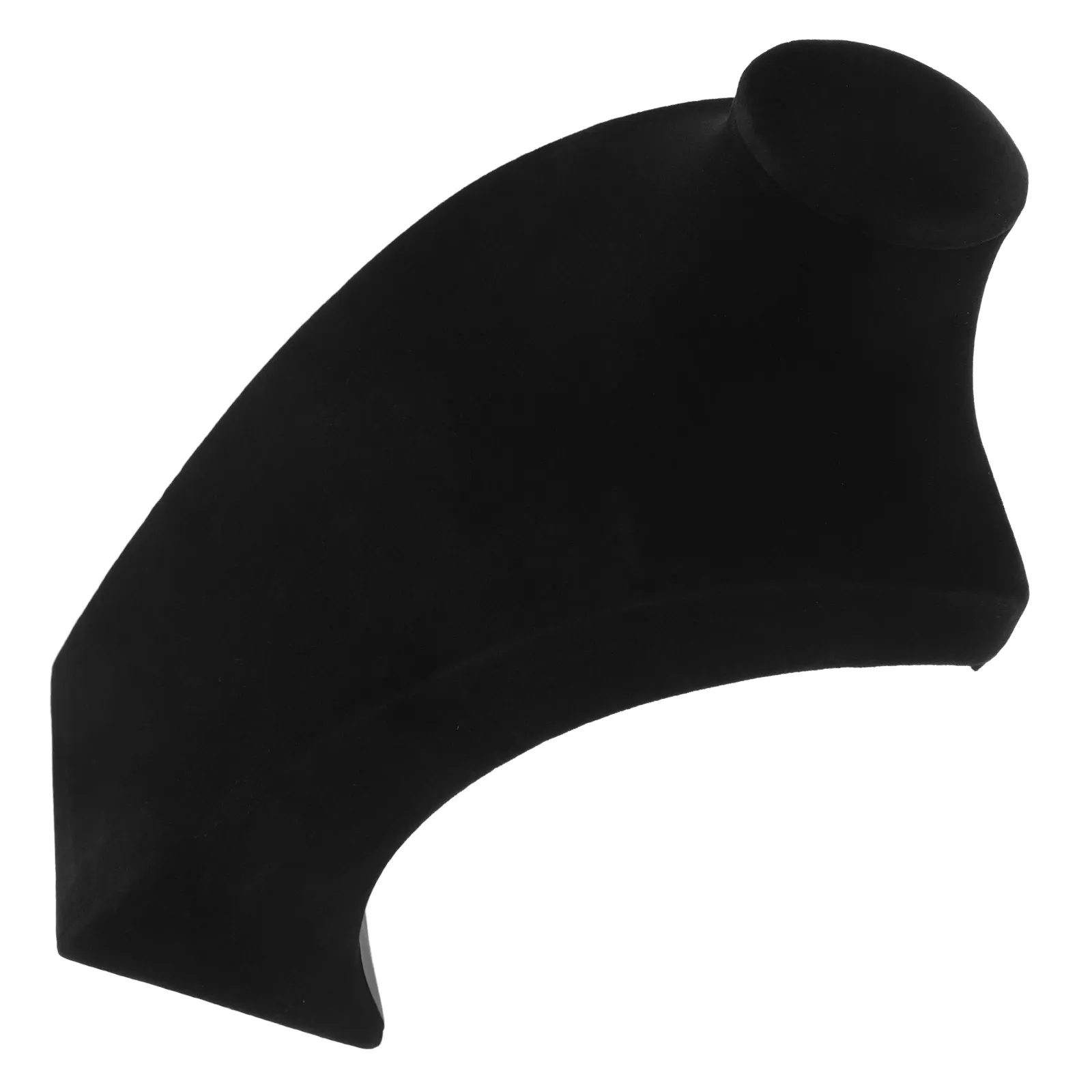 Necklace Bust Display Soft Fabric Jewelry Holder Stand for Store Home Retail Show Adjustable Height Necklace Display Stand