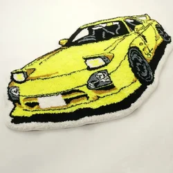Sports Racing Car Shape Rugs Cool Boy Living Room Bedroom Decor Carpet Non-slip Soft Bedside Tufted Floor Mat Bathroom Foot Pad