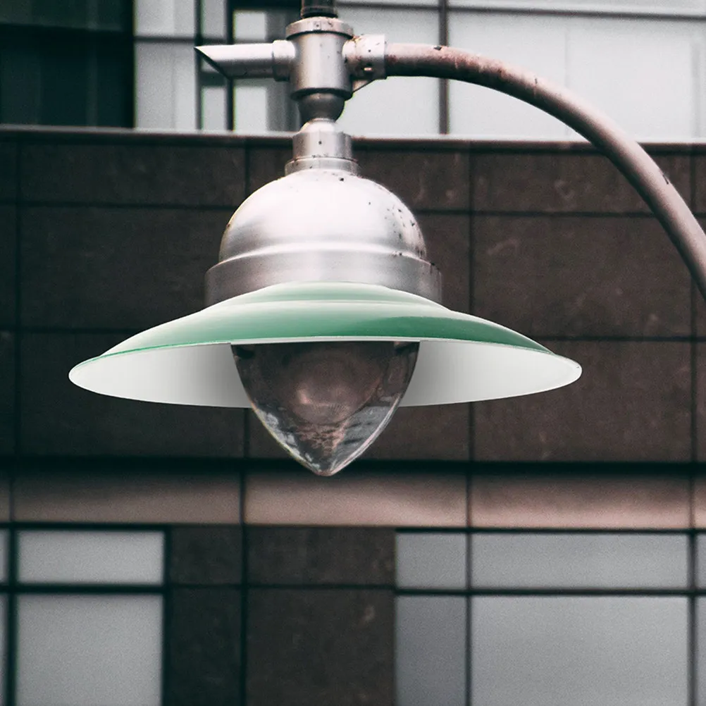 2-個エナメル工業用ランプシェードラウンド保護ライトカバー防水工場庭街路灯街路灯カバー