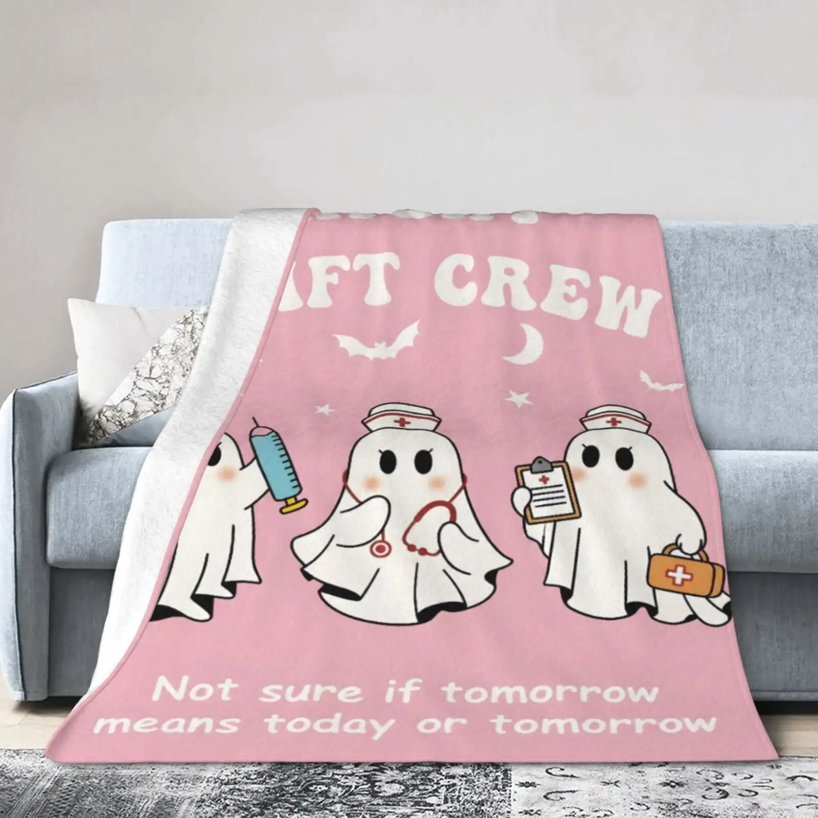 Nurse Blanket Nurses Week Gifts for Women Mom Wife Practitioner Appreciation Birthday Christmas Halloween Presents