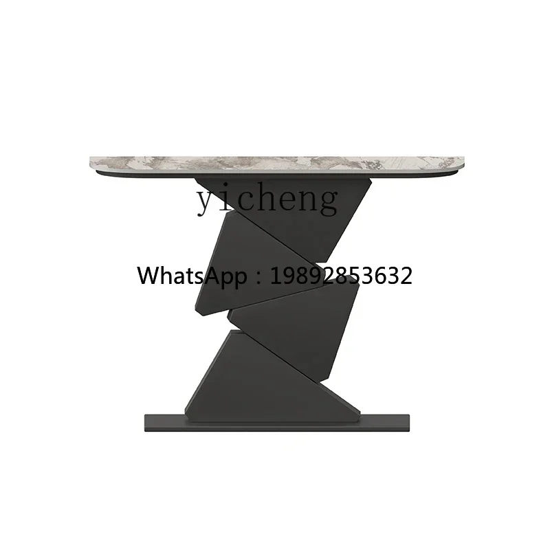 

Z1 minimalist rock slab entrance table creative entry ultra-narrow entrance platform