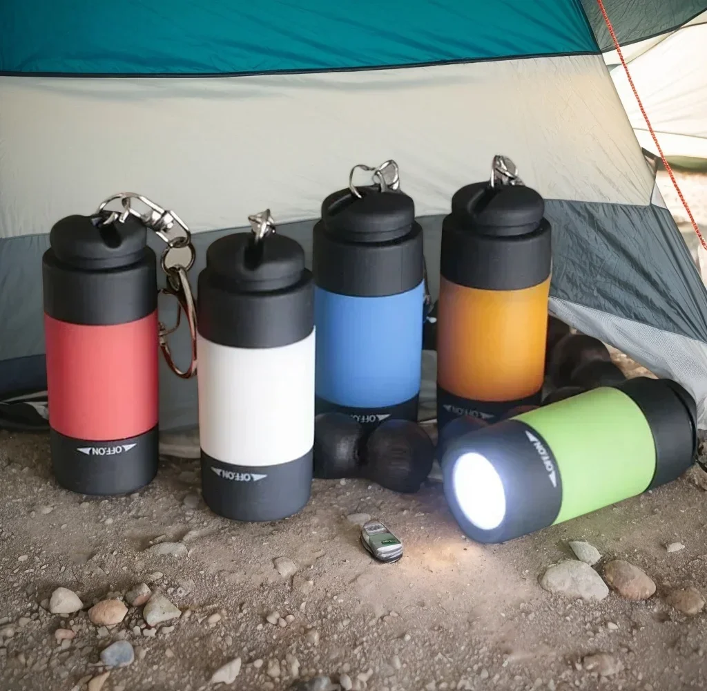 

Mini USB Rechargeable Keychain Torch - Waterproof LED Pocket Flashlight by Stonego (1PC)