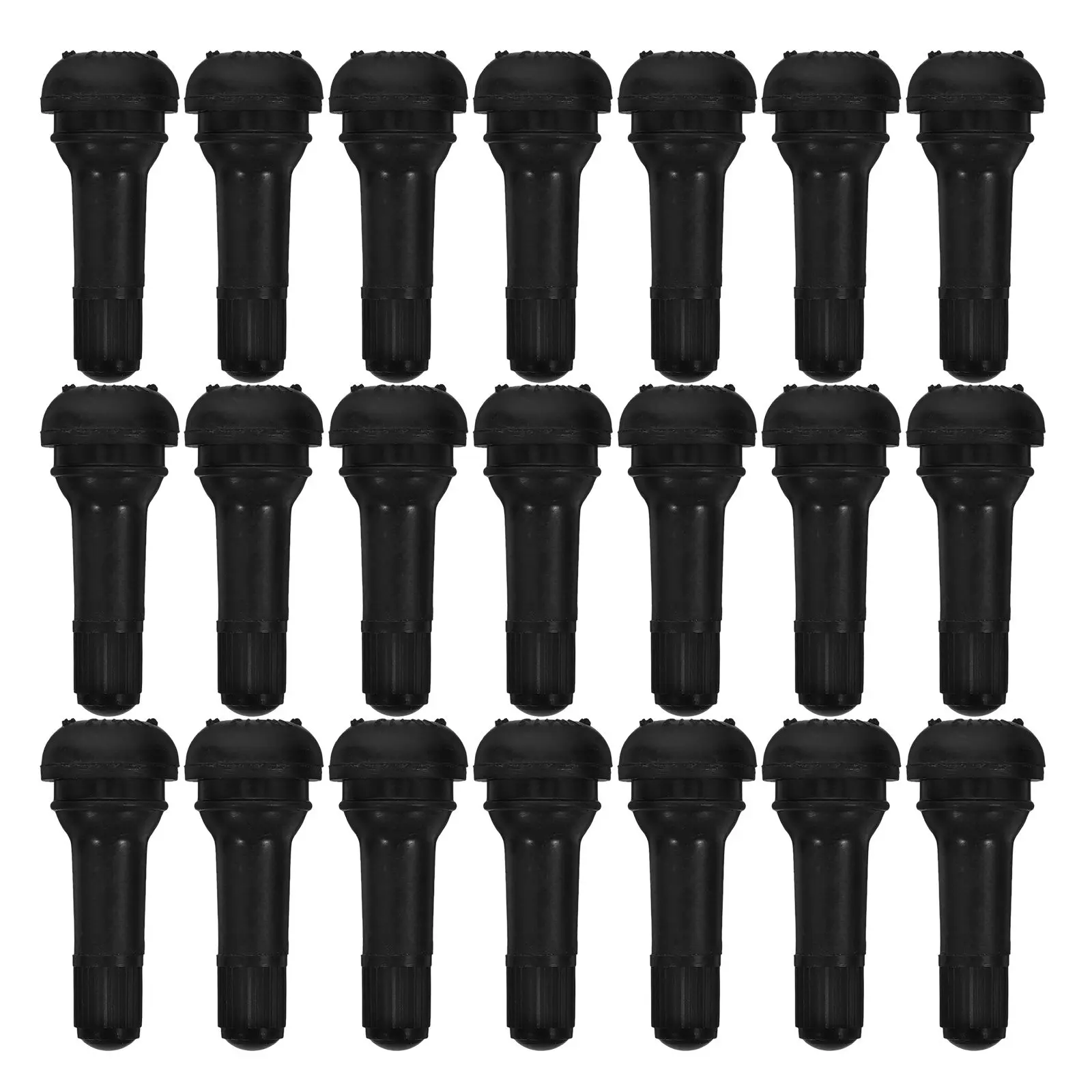 200Pcs Tr-413 Rubber Tire Valve Stems Black Snap-in Tyre Stems Car Motorcycle Flat Tire Repair Leak Proof Snap-in Stem