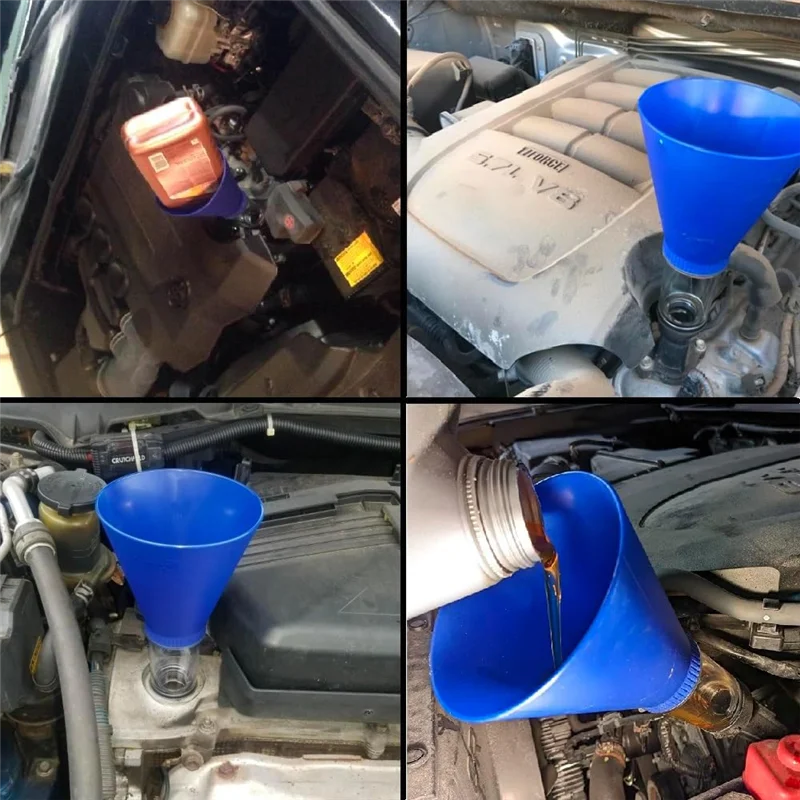 AB15-Drain Hose & Engine Oil Funnel Drain Wrench Oil Filter Oil Change Tools Kit Practical Tool Plug Change Set