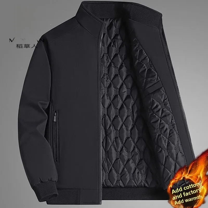 

Мужское зимнее хлопковое пальто Thiened с воротником-стойкой Fce на подкладке Adstrative Sle, пальто большого размера, теплое, удобное пальто для папы...