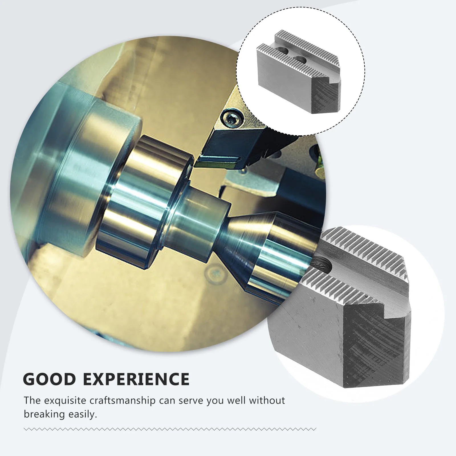 

Clamp CNC Lathe Chuck Fixture Mini Metal Accessory Stainless Steel Woodworking Silver Accessories