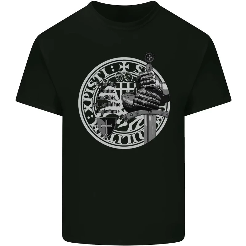 El Fuego Dominará. Camiseta con símbolo de dragón y escudo de Targaryen, nueva camiseta 100% de algodón de manga corta con cuello redondo, camiseta informal para hombre