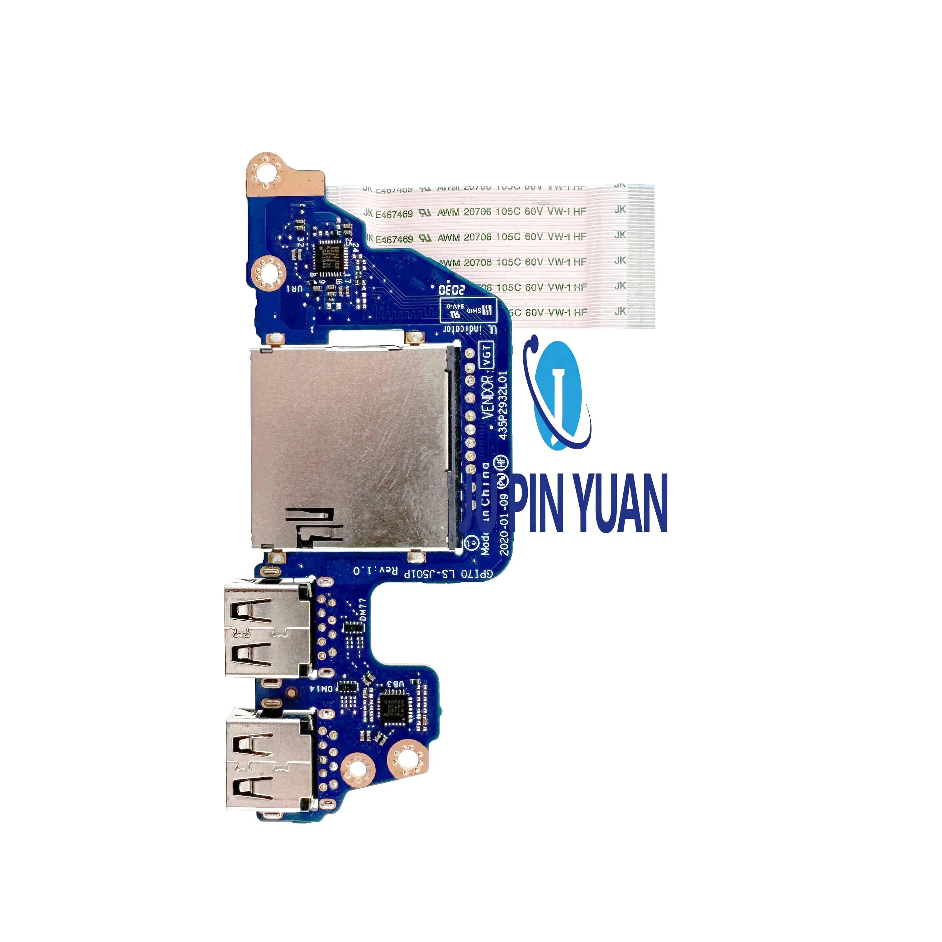 GPI70 LS-J501P 435P2932L01 For HP Envy 17M-CG 17-CG Dual USB SD Card Reader Board with cable working