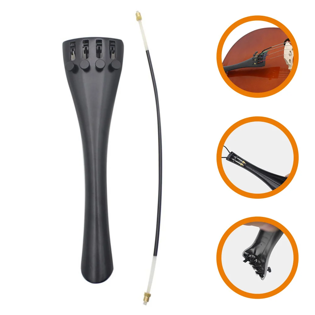 

1Set Professional Pull String Board 4-Hole Cello Tailpiece Replacement Heavy-Duty Cello Supply for Maintenance Easy Install