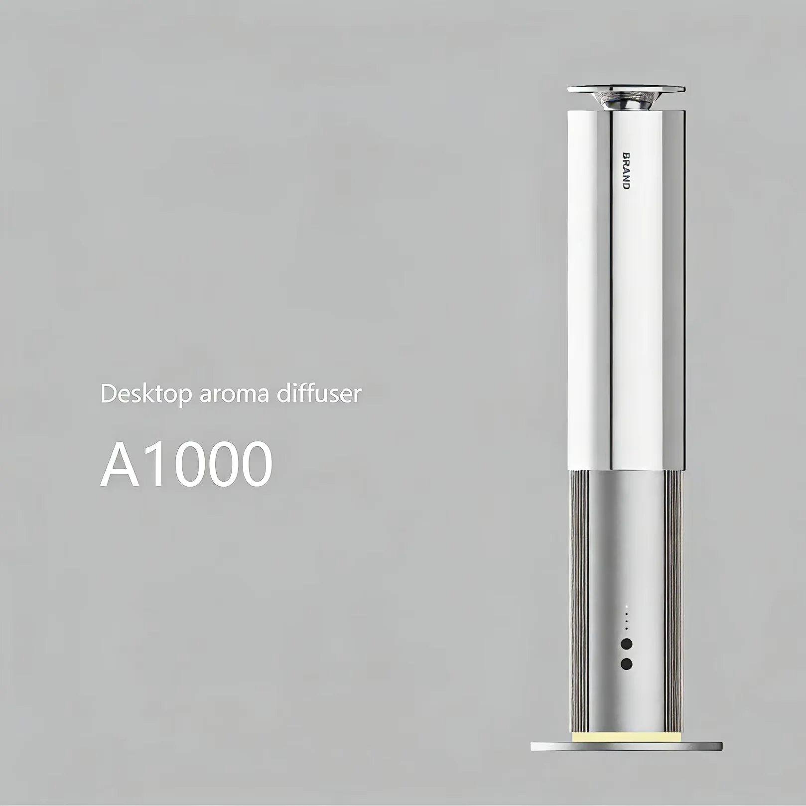 Desktop Luxury Aluminum Aromatherapy Essential Oil Diffuser Rechargeable Smart App Control Scents Up To 200m³