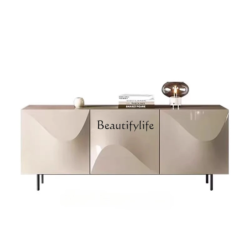 

*The new Nordic light luxury dining side cabinet enters the house and enters door. He is thirsty for the entrance storage