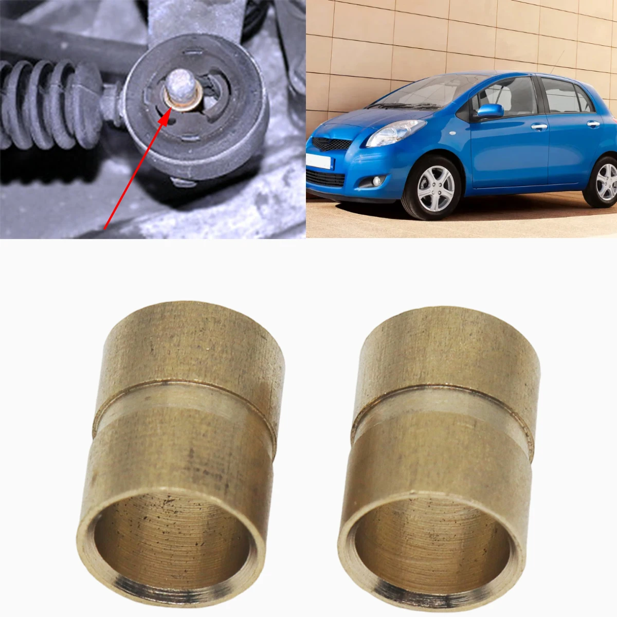 

Gear Cable Bushing Brass Sleeve for Toyota Yaris Corolla E80 E90 E100 E110 E120 E130 1.4 Linkage Bushing Selector Column Shift