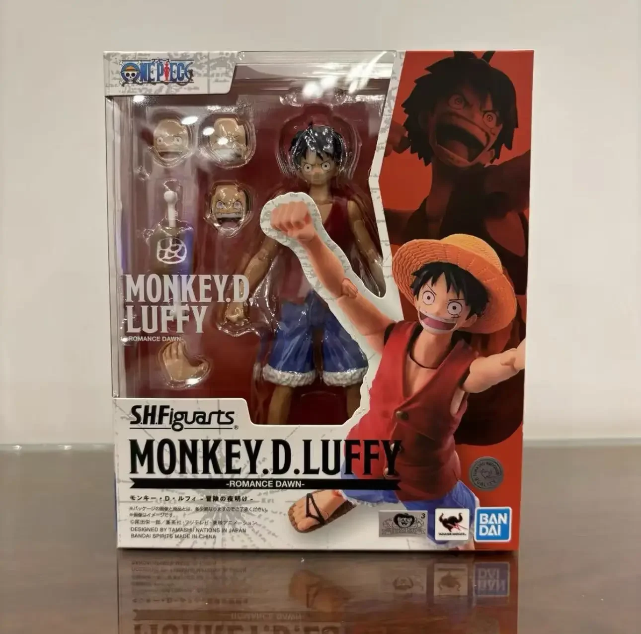 

Bandai SHF One Piece One Piece Monkey D Luffy Adventure Dawn Can Be Do It Model toys