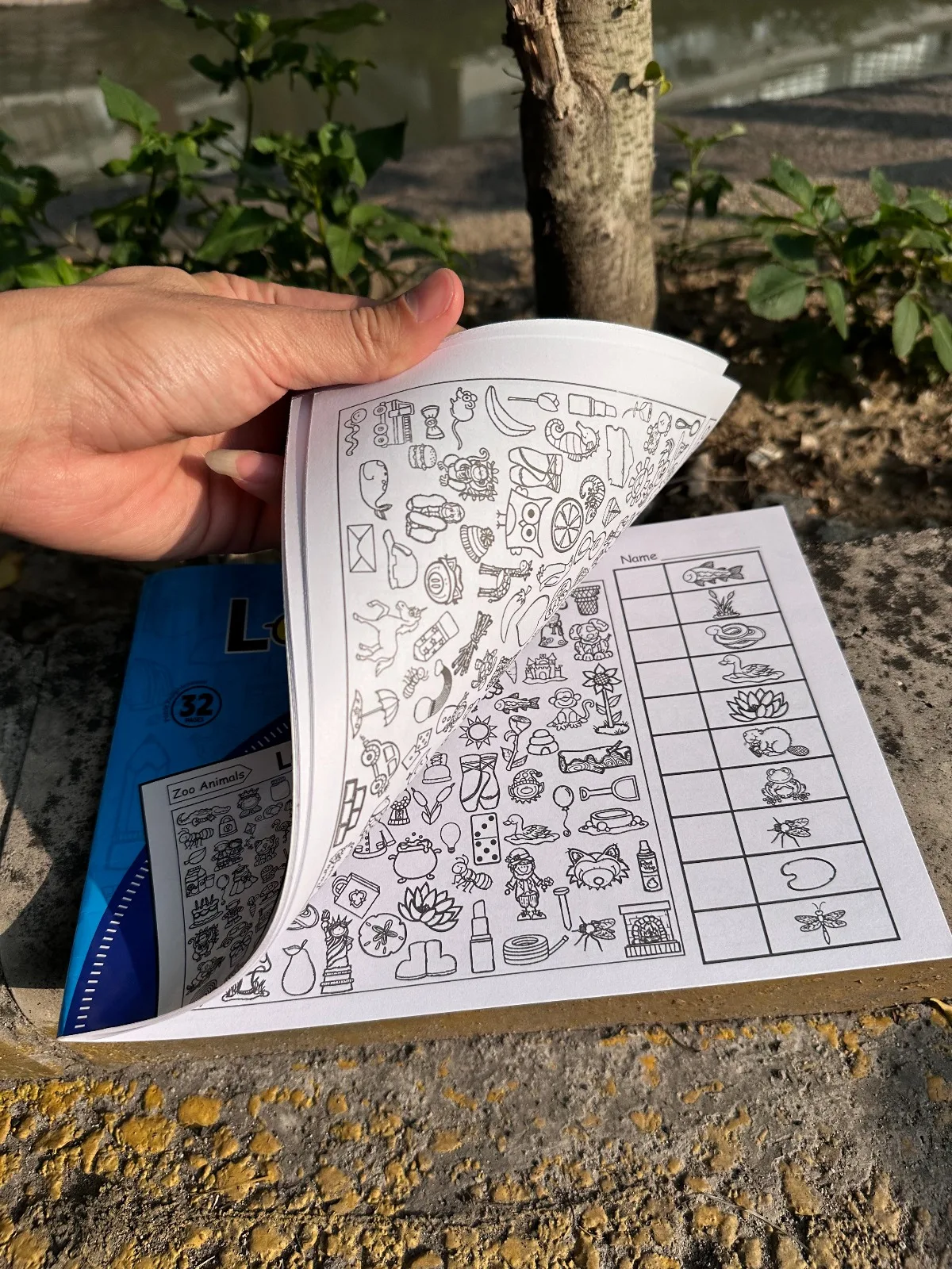 재미있는 색칠책, 아이들을 위한 물건 찾기 게임, 시각적 인식, 집중력 및 주의력 향상, 손글씨 연습책