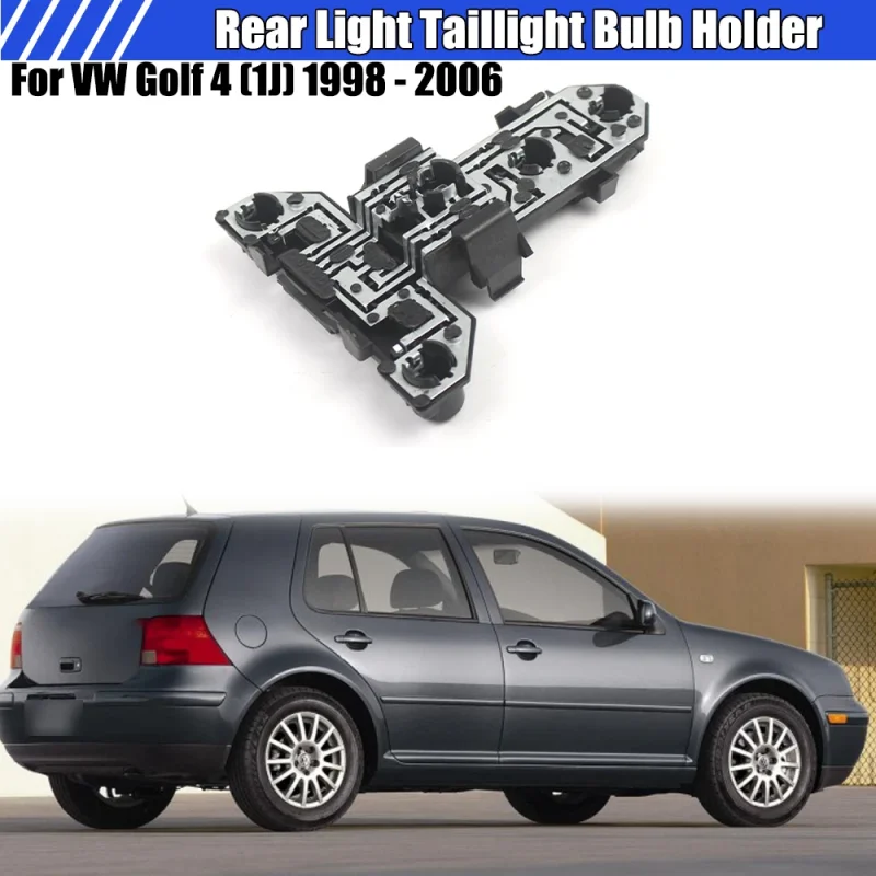 1Pcs Rear Tail Light Bulb Holder Socket for VW Golf 4 MK4 1998-2006 1J5-945-257 Compatible with Vehicle Tail Light Installation