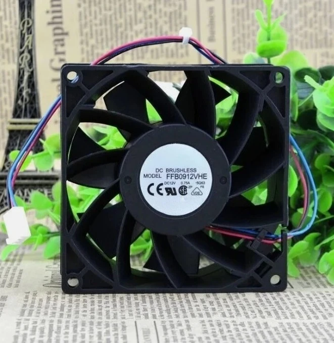 Brand New Original FFB0912VHE 9CM 9038 12V 0.75A Large Air Volume Chassis Cooling Fan Fast Delivery