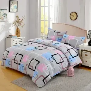 Queen Size 80X60in Duvet Cover 203X152cm Double Sheet Plant Patternsdouble Double Twin Bed Bedding Bag Duvet Cover Set