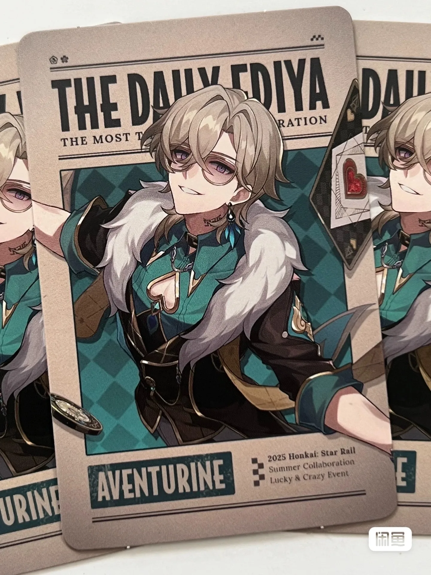 لعبة Honkai الأصلية الرسمية: Star Rail X Ediya Coffee Korea Cosplay Boothill Aventurine Sparkle Sunday Robin Fugue Card Gifts #6