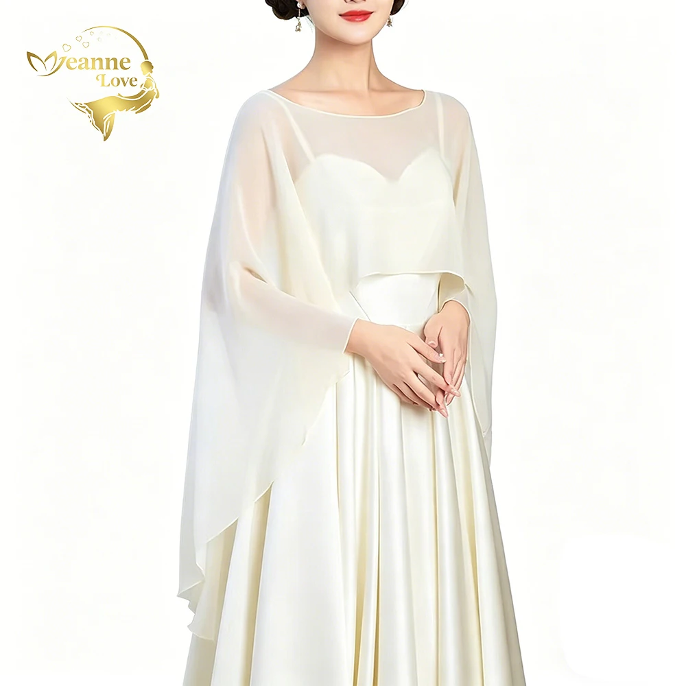 Capa de chifón multicolor para mujer, chal transparente suelto con mangas de murciélago, cubre hombros para novias/bodas/fiestas de noche, bolero tipo shrug