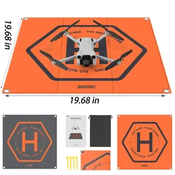 Складная посадочная площадка для DJI NEO/AVATA 2/Mini 3 Pro/Mini 2/Mini/Mavic 3 Pro/Air 2S 50 см, фартук для парковки дрона, аксессуары