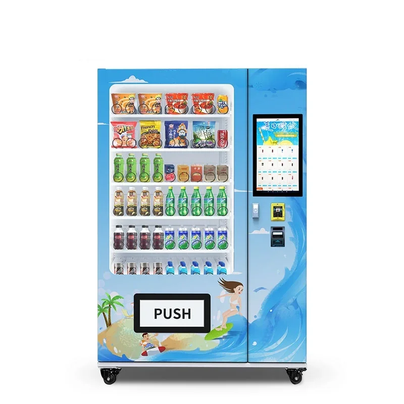 24 Hours Self-service Smart Drinks And Snacks Vending Machine Drink Automat Vending Machine For Sale