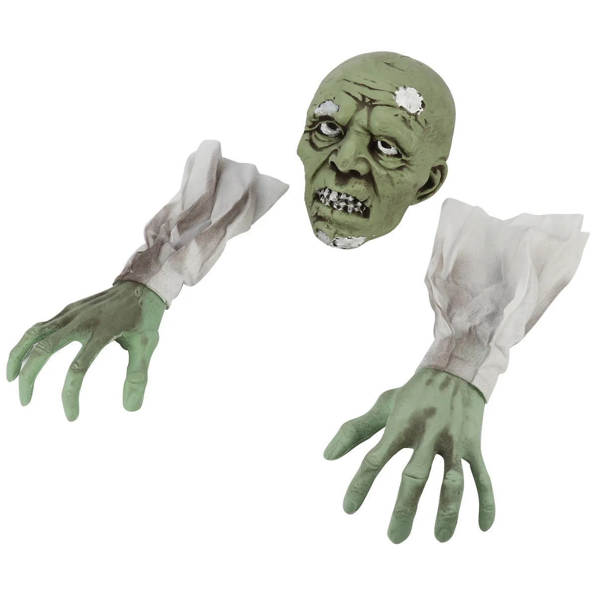 1 комплект, колья для лица зомби, набор декора для Хэллоуина, реалистичные страшные садовые статуи для уличной вечеринки, цвинтарная сцена, украшение газона