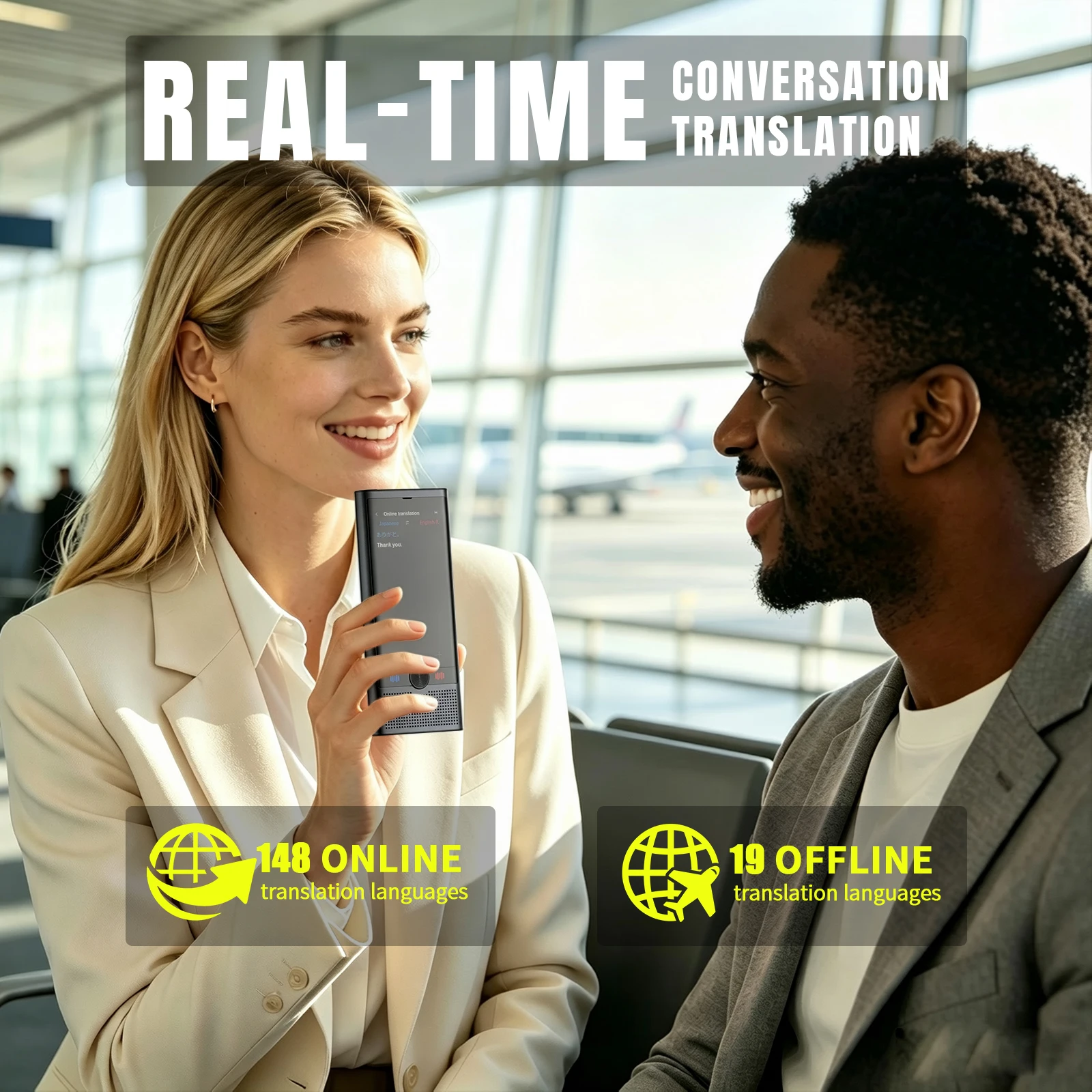 S10 Portable Voice Translator 148 Online 19 Offline Languages Real Time Photo Recording Translation 4G WiFi Instant Translate image 4