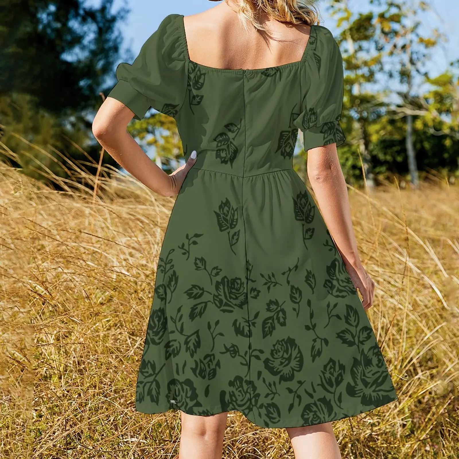 bella twilight green dress Shein Maternity -small – Paisley Park Resale main image 0
