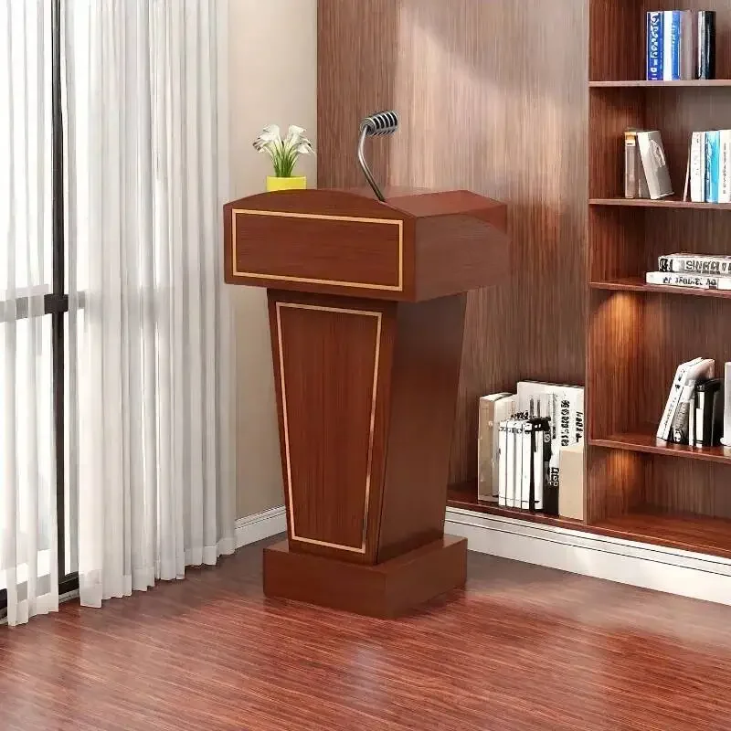 Corner Stand Lecture Speech Desks Reception Stand Meeting Room Concierge Consultation Bold Table Legs Empfang Theke Furniture
