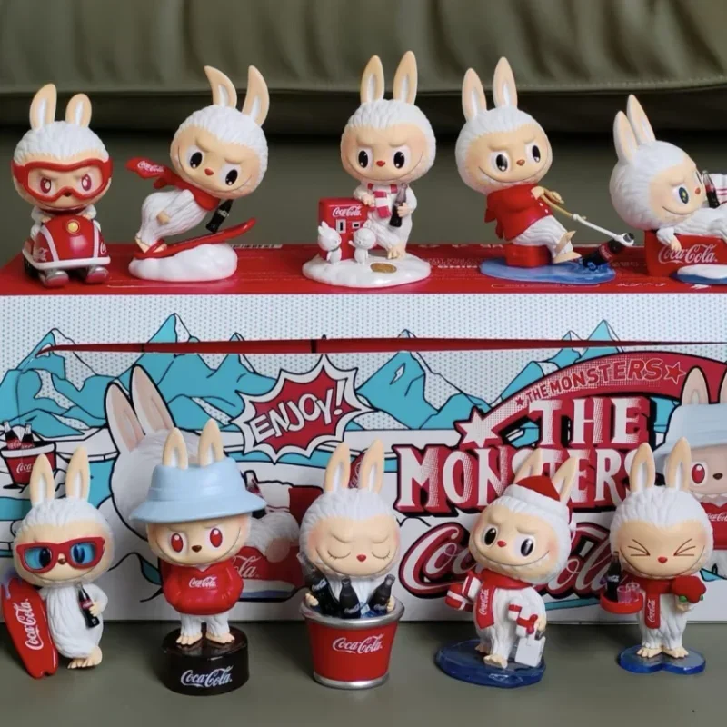 

In Stock THE MONSTERS Coca-Cola Figures Blind Box LABUBU New Year's Gift