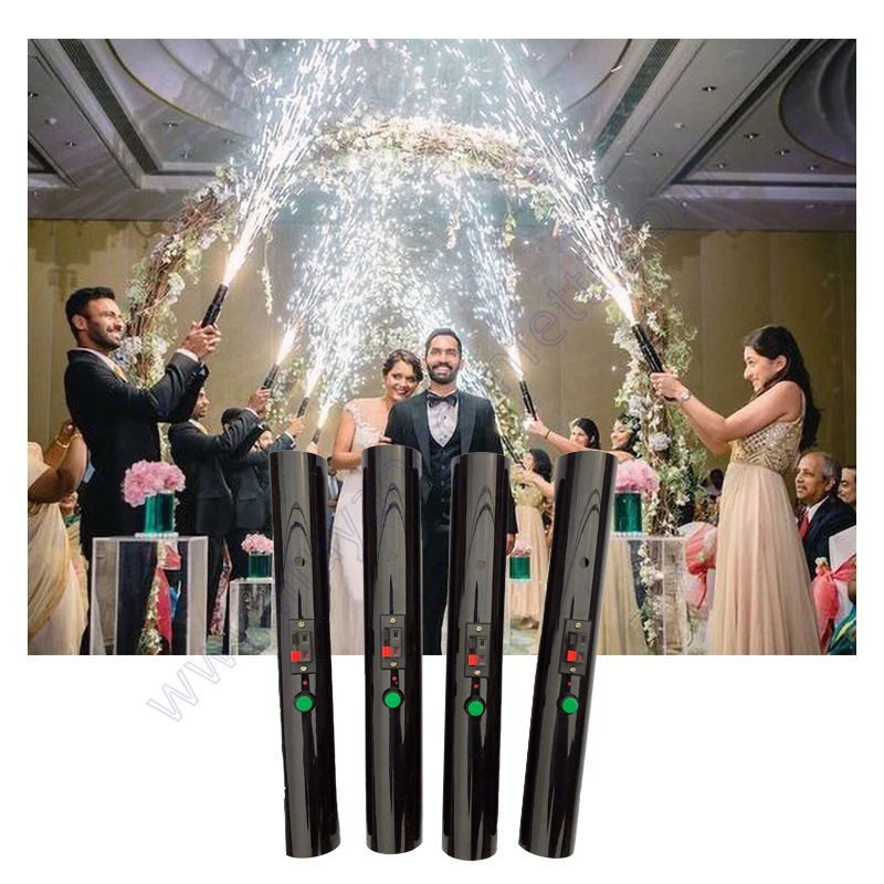 

Hand Held Cold Pyro Fountain Shoot System Machine for Wedding Party Stage Decoration Dj Marriage Engagement Bride First Dance FX