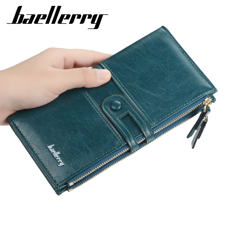 New Fashion Women Wallets Long Design Big Capacity Card Holder Zipper Female Purse Coin Pocket Money Clips For Women